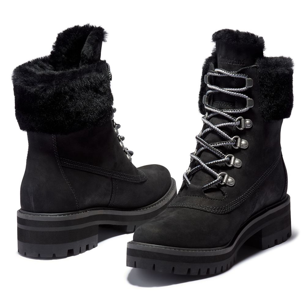 Bototos Timberland Mujer 6-Inch Courmayeur Valley Waterproof Negras - Chile NQI-643957